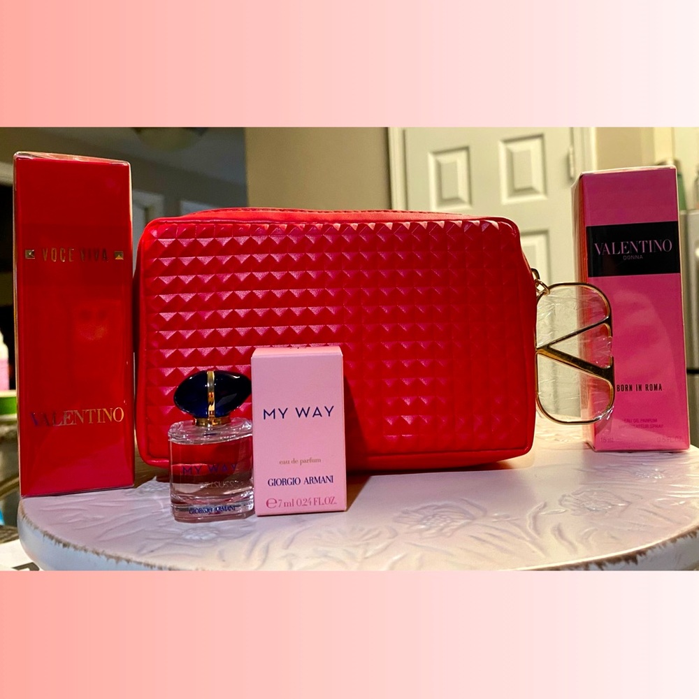 ***Deluxe Bundle***Valentino Donna Born in Roma Voce Viva & Armani my way